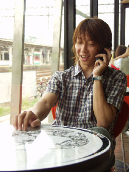 聊天表情(2)2002-09-07咖啡廳攝影拍照2000年至2003年橘園經營時期台中20號倉庫藝術特區藝術村