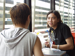 聊天表情2002-04-27咖啡廳攝影拍照2000年至2003年橘園經營時期台中20號倉庫藝術特區藝術村