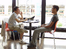 聊天表情2002-07-27咖啡廳攝影拍照2000年至2003年橘園經營時期台中20號倉庫藝術特區藝術村
