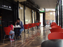 夕陽的咖啡廳景緻2000年至2003年橘園經營時期台中20號倉庫藝術特區藝術村