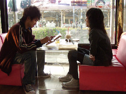 聊天表情(2)2006-03-18咖啡廳攝影拍照2003年至2006年加崙工作室(大開劇團)時期台中20號倉庫藝術特區藝術村