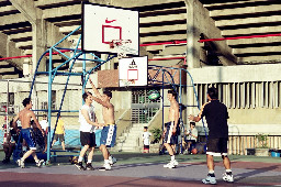戶外夏日籃球系列台中田徑場底片影像