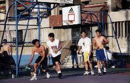 夏天籃球場系列-2夏天的籃球場(台中體育場)台灣體育運動大學運動攝影