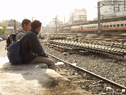 水泥貨運月台後站台中火車站台灣鐵路旅遊攝影