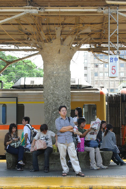 公共藝術-李朝倉-菩提樹月台景物篇台中火車站台灣鐵路旅遊攝影