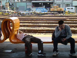 公共藝術-林文海-藝術光環月台景物篇台中火車站台灣鐵路旅遊攝影