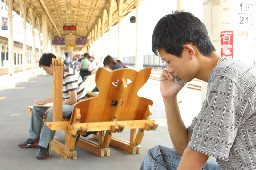 公共藝術-林煌迪-阿貓一族月台景物篇台中火車站台灣鐵路旅遊攝影