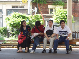 公共藝術-林煌迪-阿貓一族月台景物篇台中火車站台灣鐵路旅遊攝影