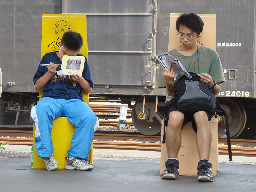 公共藝術-邱建銘-雕刻時光-II區月台景物篇台中火車站台灣鐵路旅遊攝影