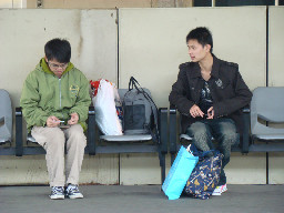 月台旅客2009年彰化火車站台灣鐵路旅遊攝影