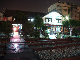 夜景20091128追分火車站台灣鐵路旅遊攝影