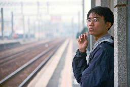 月台追分火車站台灣鐵路旅遊攝影