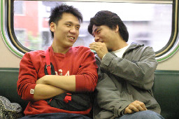交談的旅客2002-02-06街拍帥哥台灣鐵路旅遊攝影