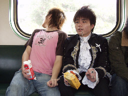 化裝舞會打扮20061224街拍帥哥台灣鐵路旅遊攝影