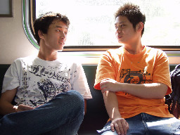 對話旅客(1)2005-10-15街拍帥哥台灣鐵路旅遊攝影