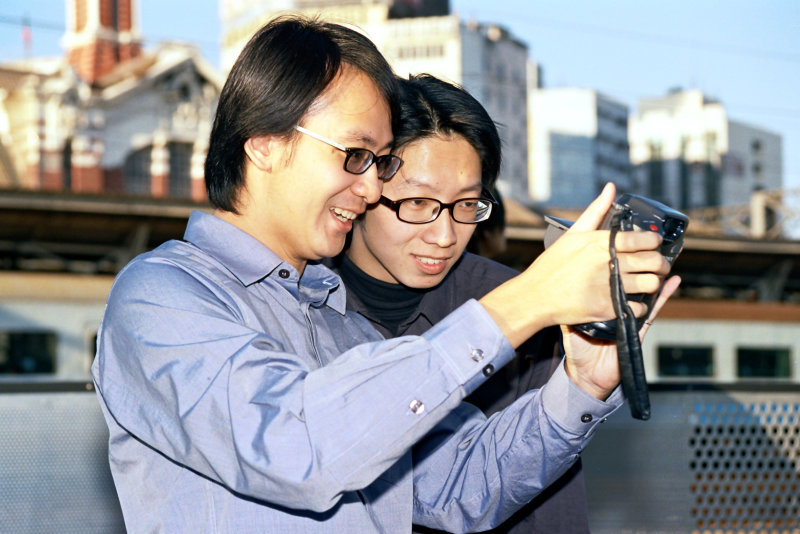 台中20號倉庫藝術特區藝術村2000年至2003年橘園經營時期戶外活動台中技術學院商業設計科作業拍攝攝影照片6