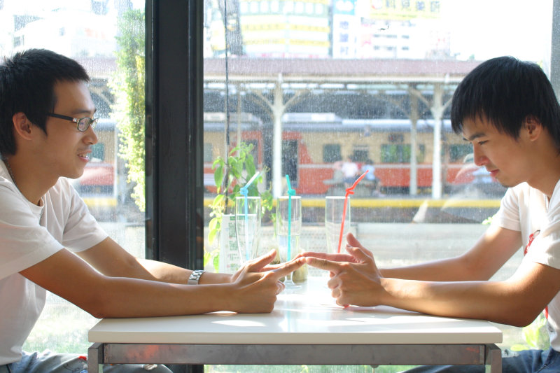 台中20號倉庫藝術特區藝術村2006-2009年橘園經營時期咖啡館藝廊聊天表情系列攝影邀請Jackmaday-20070721攝影照片55