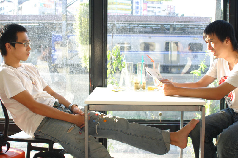 台中20號倉庫藝術特區藝術村2006-2009年橘園經營時期咖啡館藝廊聊天表情系列攝影邀請Jackmaday-20070721攝影照片106