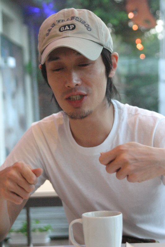 台中20號倉庫藝術特區藝術村2006-2009年橘園經營時期咖啡館藝廊聊天表情系列攝影邀請大開劇團20061008攝影照片45