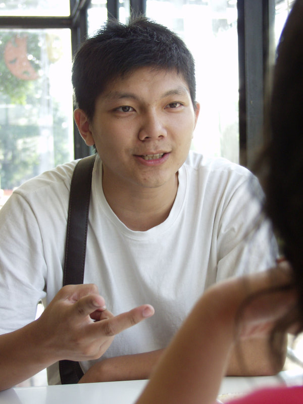 台中20號倉庫藝術特區藝術村2006-2009年橘園經營時期咖啡館藝廊聊天表情系列攝影邀請聊天表情20060924攝影照片61