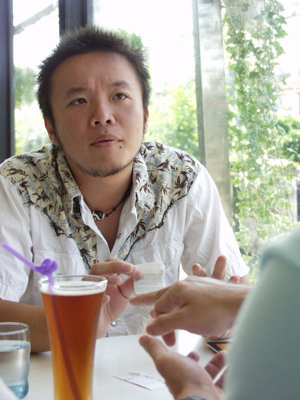 台中20號倉庫藝術特區藝術村2006-2009年橘園經營時期咖啡館藝廊聊天表情系列攝影邀請聊天表情20061007攝影照片1