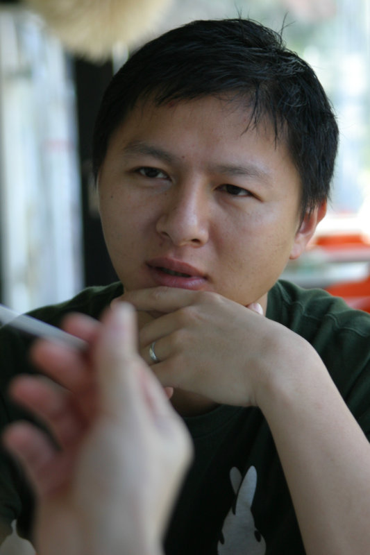 台中20號倉庫藝術特區藝術村2006-2009年橘園經營時期咖啡館藝廊聊天表情系列攝影邀請聊天表情20061209攝影照片3