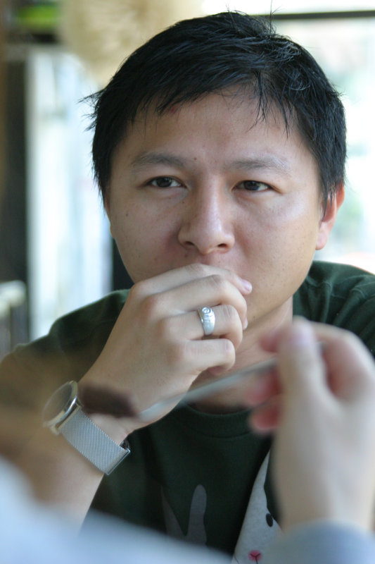 台中20號倉庫藝術特區藝術村2006-2009年橘園經營時期咖啡館藝廊聊天表情系列攝影邀請聊天表情20061209攝影照片32