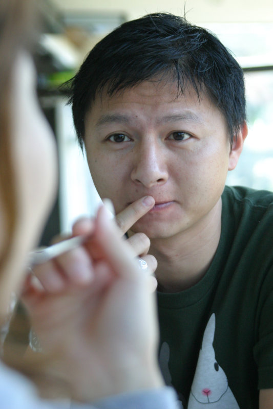 台中20號倉庫藝術特區藝術村2006-2009年橘園經營時期咖啡館藝廊聊天表情系列攝影邀請聊天表情20061209攝影照片34