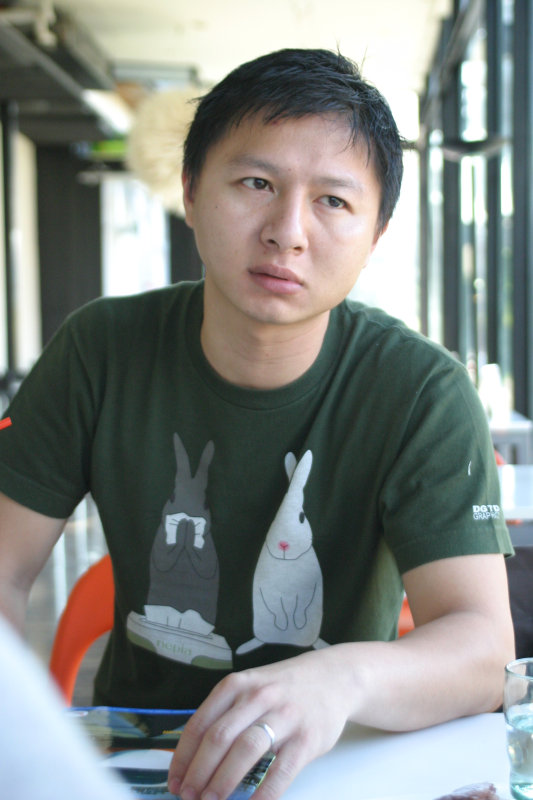 台中20號倉庫藝術特區藝術村2006-2009年橘園經營時期咖啡館藝廊聊天表情系列攝影邀請聊天表情20061209攝影照片42