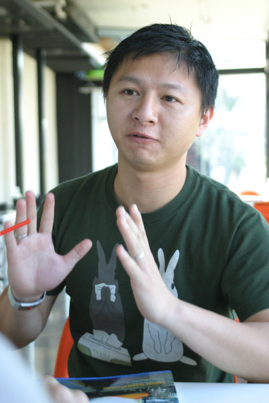 台中20號倉庫藝術特區藝術村2006-2009年橘園經營時期咖啡館藝廊聊天表情系列攝影邀請聊天表情20061209攝影照片43