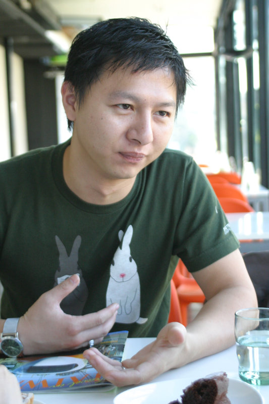 台中20號倉庫藝術特區藝術村2006-2009年橘園經營時期咖啡館藝廊聊天表情系列攝影邀請聊天表情20061209攝影照片52