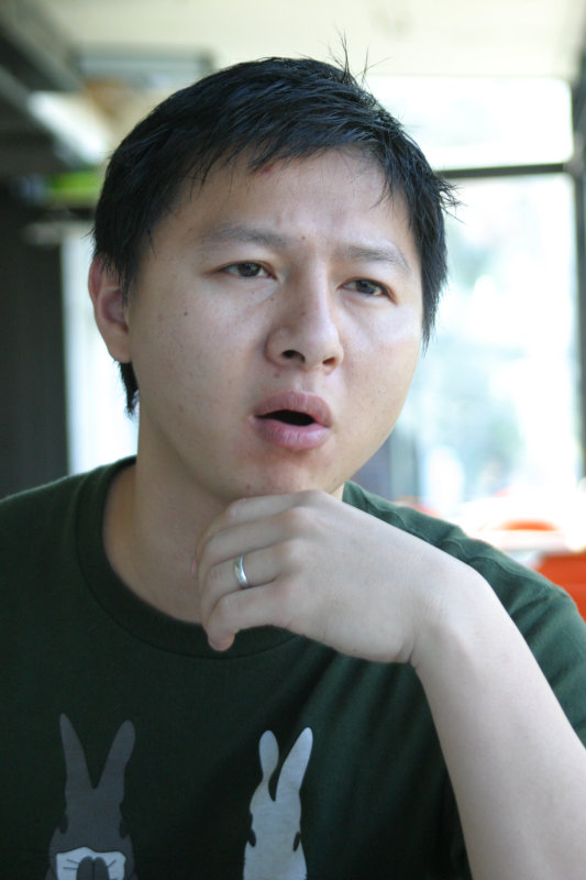 台中20號倉庫藝術特區藝術村2006-2009年橘園經營時期咖啡館藝廊聊天表情系列攝影邀請聊天表情20061209攝影照片59