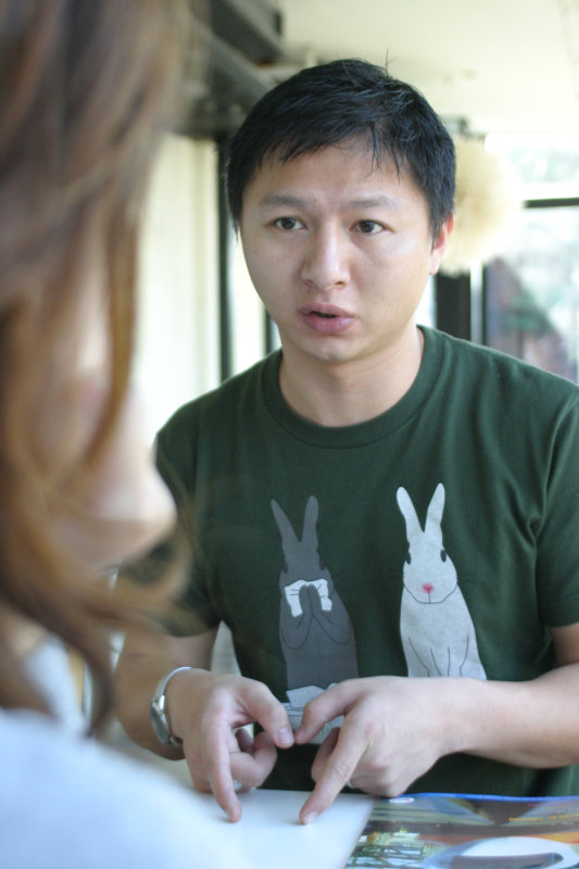 台中20號倉庫藝術特區藝術村2006-2009年橘園經營時期咖啡館藝廊聊天表情系列攝影邀請聊天表情20061209攝影照片72