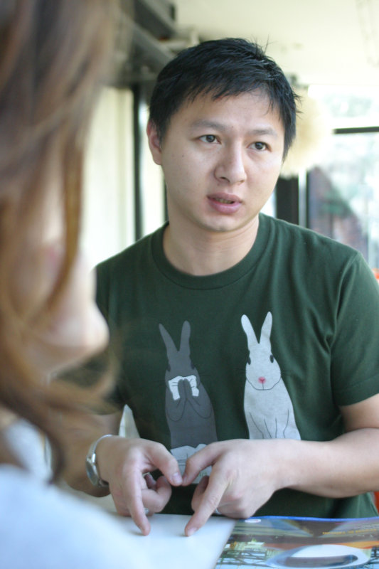 台中20號倉庫藝術特區藝術村2006-2009年橘園經營時期咖啡館藝廊聊天表情系列攝影邀請聊天表情20061209攝影照片73