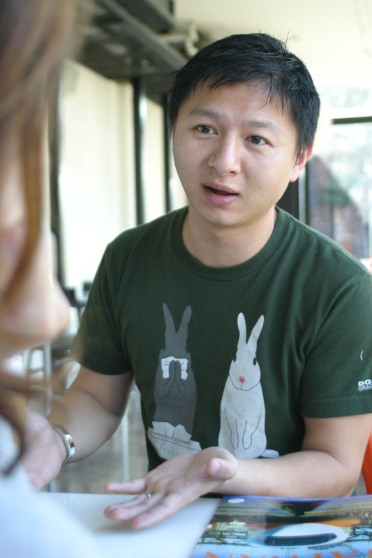 台中20號倉庫藝術特區藝術村2006-2009年橘園經營時期咖啡館藝廊聊天表情系列攝影邀請聊天表情20061209攝影照片74