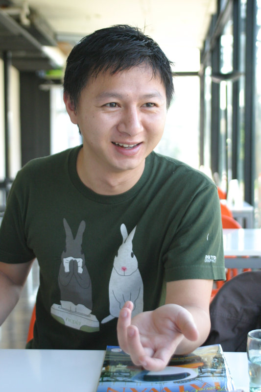 台中20號倉庫藝術特區藝術村2006-2009年橘園經營時期咖啡館藝廊聊天表情系列攝影邀請聊天表情20061209攝影照片82