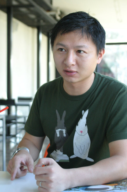 台中20號倉庫藝術特區藝術村2006-2009年橘園經營時期咖啡館藝廊聊天表情系列攝影邀請聊天表情20061209攝影照片85