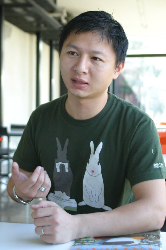 台中20號倉庫藝術特區藝術村2006-2009年橘園經營時期咖啡館藝廊聊天表情系列攝影邀請聊天表情20061209攝影照片88