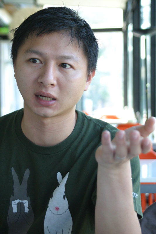 台中20號倉庫藝術特區藝術村2006-2009年橘園經營時期咖啡館藝廊聊天表情系列攝影邀請聊天表情20061209攝影照片93