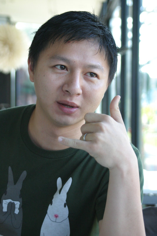 台中20號倉庫藝術特區藝術村2006-2009年橘園經營時期咖啡館藝廊聊天表情系列攝影邀請聊天表情20061209攝影照片107