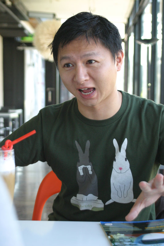 台中20號倉庫藝術特區藝術村2006-2009年橘園經營時期咖啡館藝廊聊天表情系列攝影邀請聊天表情20061209攝影照片113