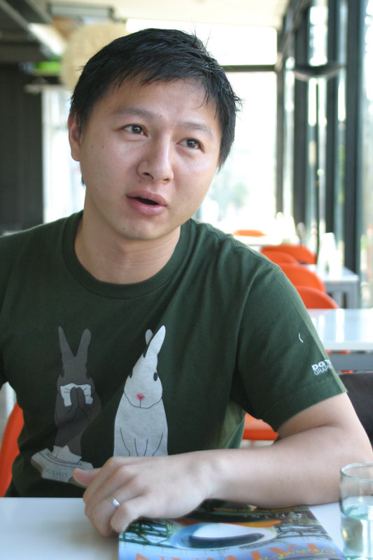 台中20號倉庫藝術特區藝術村2006-2009年橘園經營時期咖啡館藝廊聊天表情系列攝影邀請聊天表情20061209攝影照片114