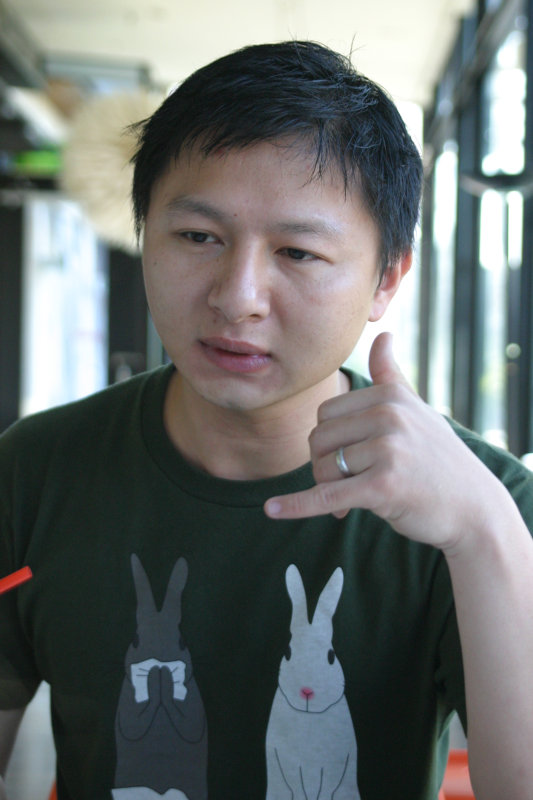 台中20號倉庫藝術特區藝術村2006-2009年橘園經營時期咖啡館藝廊聊天表情系列攝影邀請聊天表情20061209攝影照片118