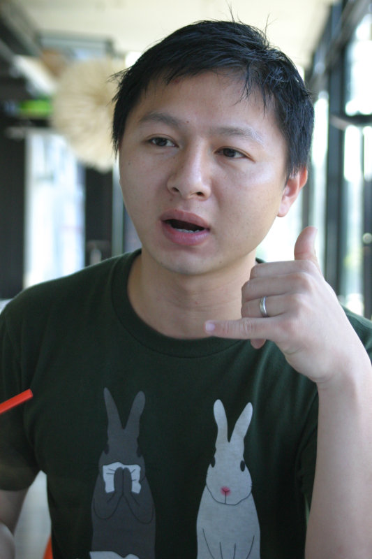 台中20號倉庫藝術特區藝術村2006-2009年橘園經營時期咖啡館藝廊聊天表情系列攝影邀請聊天表情20061209攝影照片119