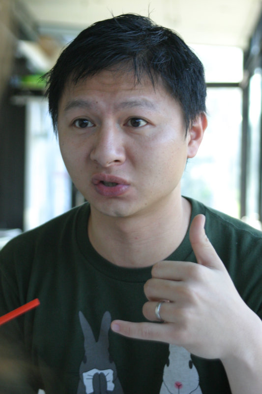 台中20號倉庫藝術特區藝術村2006-2009年橘園經營時期咖啡館藝廊聊天表情系列攝影邀請聊天表情20061209攝影照片120