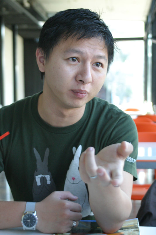 台中20號倉庫藝術特區藝術村2006-2009年橘園經營時期咖啡館藝廊聊天表情系列攝影邀請聊天表情20061209攝影照片126