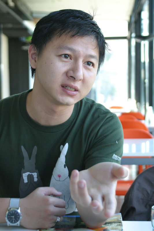 台中20號倉庫藝術特區藝術村2006-2009年橘園經營時期咖啡館藝廊聊天表情系列攝影邀請聊天表情20061209攝影照片127