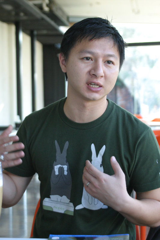 台中20號倉庫藝術特區藝術村2006-2009年橘園經營時期咖啡館藝廊聊天表情系列攝影邀請聊天表情20061209攝影照片137