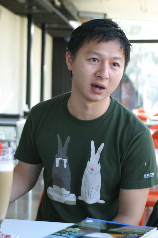 台中20號倉庫藝術特區藝術村2006-2009年橘園經營時期咖啡館藝廊聊天表情系列攝影邀請聊天表情20061209攝影照片138