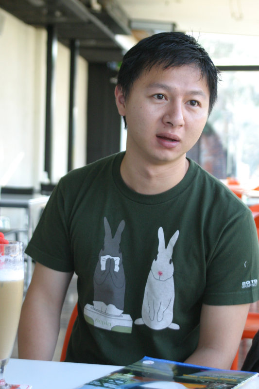 台中20號倉庫藝術特區藝術村2006-2009年橘園經營時期咖啡館藝廊聊天表情系列攝影邀請聊天表情20061209攝影照片139